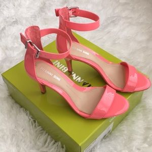 Gianni Bini Patent Dress Sandals (Coral)